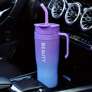 TEMU 대형 1200ml PC 플라스틱 텀블러 스트로와 함께 - 가벼운 무게, BPA 프리, 손세척 전용 - 주방 및 식사용으로 완벽함