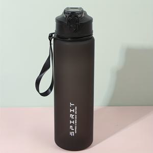 TEMU Grinkwell 26oz 휴대용 스포츠 물병, 빨대 및 잠금 뚜껑 포함 - 내구성 있는 PC 플라스틱, 캠핑, 하이킹, 피트니스에 적합 - 파란색, 녹색, 검정색, 빨간색으로 구매 가능