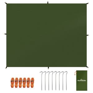 TEMU 1pc 방수 텐트 캐노피, UV 컷 다기능 타프 천막 태양 대피소, 220 × 240cm, 야외 베란다 복도 정원 캠핑용