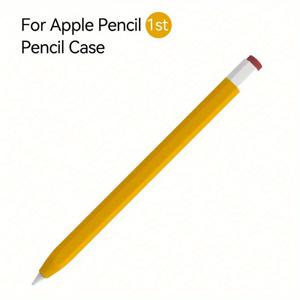 TEMU 실리콘 보호 슬리브 for Apple Pencil (1세대 & 2세대) - 듀오톤 디자인 소프트 스킨 커버, iPad 펜슬 호환 케이스