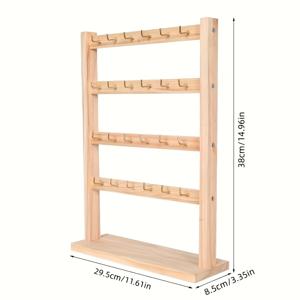 TEMU 훌륭한 목재 주얼리 디스플레이 스탠드 후크 포함 - 귀걸이, 팔찌 등 다용도 정리대, 비즈 및 주얼리 만들기, 주얼리 만들기 디스플레이 및 포장 용품