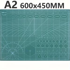 TEMU A2 인조 가죽 공예 커팅 매트 - 60x45cm 녹색 PVC 보드, 바느질, 퀼팅, 종이 및 점토 예술 프로젝트용 - 이상적인 데스크탑 보호대