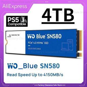 SSD M2 NVMe 4TB 2TB 1TB 2280 PCIe 4.0X4 PRO 하드 드라이브 디스크, 내부 솔리드 스테이트 SN580 PS5 데