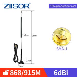 자석 장착 와이파이 로라 안테나, 옴니 868 Mhz 장거리 안테나, RP SMA 수 안테나, 900MHz 공중 안테나, 915 MHz