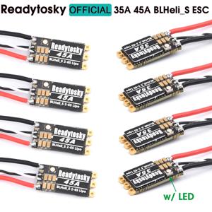 Readytosky BLHeli_S BLS 2-6S ESC 내장 프로그래밍 가능 RGB LED ONESHOT125 D 샷 150/300/600, RC FPV 쿼드콥터 프레임용, 35A 45A