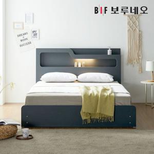 보루네오하우스 프라임 올슨 LED 서랍 SS 침대+CL텍스 DM6219