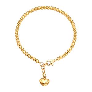 제메이스 18K 볼 체인 팔찌 3mm