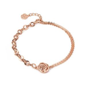 [도로시] 14k 더블체인 로즈 팔찌_대