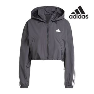 [XS,S,M,L] 아디다스 3S 우븐 윈드브레이커/크롭자켓 블랙 -IS3660