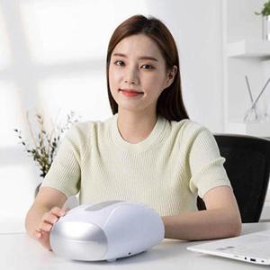 제스파 에어핑거 무선 손 안마기 마사지기 지압 온열 ZP2592 (화이트)