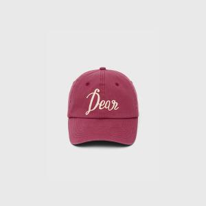 UNISEX 디어 펠트 패치 볼캡 [BURGUNDY] / SBD3U91004-WOMAN