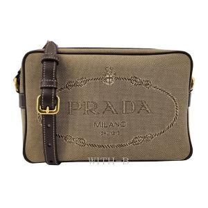 [시흥점][프라다(병행)](쇼핑백증정)[PRADA]자카드 로고 카메라백 1BH089 UCW F0B16