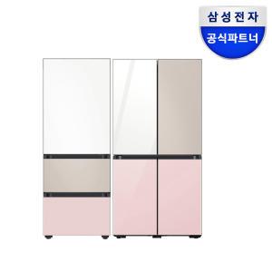 삼성전자 비스포크 키친핏 냉장고&김치냉장고 세트 RF60DB9KF2AP+RQ33DB74C1AP 도어선택