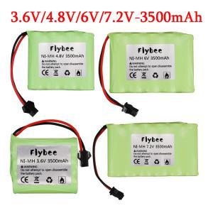 NI-MH AA 충전식 배터리 팩 리모컨 장난감 자동차 트럭 탱크 보트 부품 3.6V 4.8V 7.2V 3500mah