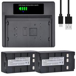 6V 4200mAh BN-V25U 배터리 및 USB 충전기 JVC VW-VBS2E, 파나소닉 PV-BP15 NV-3CCD1