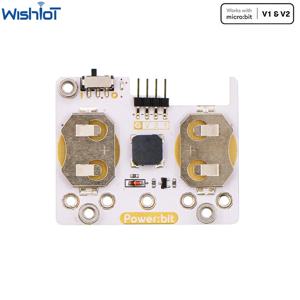 ELECFREAKS 마이크로: 비트 파워: 비트 확장 보드, CR2025 버튼 배터리로 구동, 어린이용 마이크로 비트 프로그램, 웨어러블 장치 시계