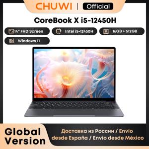 CHUWI Corebook X 노트북 i5-12450H 8 코어 14 인치 FHD IPS 스크린 16GB RAM 512GB SSD WIFI 6 Windows 11 게임용 노트북 컴퓨터 PC
