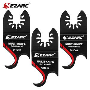 EZARC 진동 멀티 도구 후크 나이프 블레이드, 부드러운 재료 루핑 지붕, PVC 카펫 절단 용 3PCS 멀티 도구 톱 블레이드