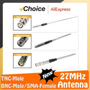 접이식 고이득 휴대용 라디오 텔레스코픽 안테나, 27 MHz CB, 27 MHz 워키토키, 공중 SMA-암 SMA-수 BNC 커넥터