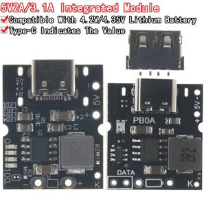 C타입 USB 부스트 컨버터 스텝 업 전원 모듈, 리튬 배터리 충전 보호 보드, DIY 충전기용 LED 디스플레이, 5V 2A