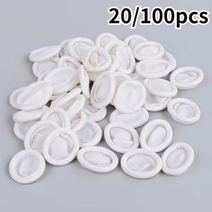 20/100pcs 일회용 정전기 방지 고무 라텍스 손가락 침대 눈썹 확장 장갑 실용적인 도구 액세서리