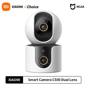 Xiaomi C500 스마트 카메라 듀얼 렌즈 PTZ 360 °   애완동물 및 얼굴 감지 400만 픽셀 풀 컬러 야간 투시경 WiFi 6 MiHome 앱용