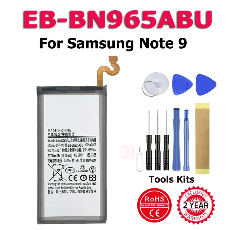 삼성 Galaxy Note9 Note 9 N960U SM-N9600 SM-N960F N9600 SM-N965F 용 새 전화 EB-BN965ABU 배터리 재고 있음