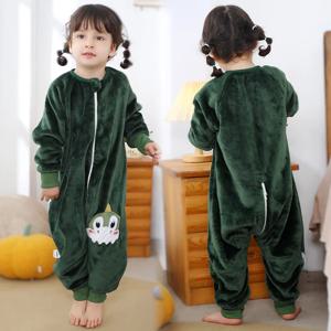 MICHLEY 귀여운 플란넬 어린이 아기 침낭 자루 Sleepsack 겨울 따뜻한 잠옷 잠옷 잠옷 소녀 소년 어린이 1-6T