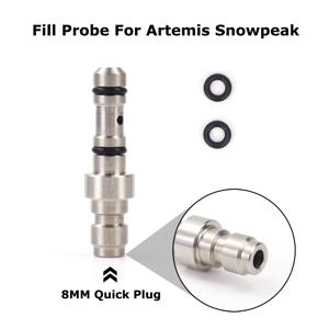 새로운 공기 충전 어댑터 채우기 프로브 8mm 퀵 피팅 Artemis Snowpeak M16, P15, P35, PP800, PR900