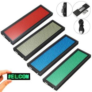 블루투스 LED 모듈 이름 배지 DIY 프로그래밍 가능한 스크롤 메시지 보드 미니 LED 디스플레이 HD DIY 전자 키트