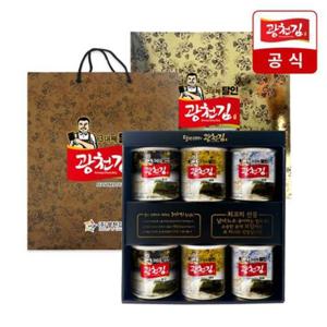 [광천김] 프리미엄 선물세트 6호 (캔김 6개)