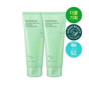 [NEW] 라운드어라운드 컴포트 그린티 약산성 클렌징 뽀득 폼 150mL / 150mL 더블 기획