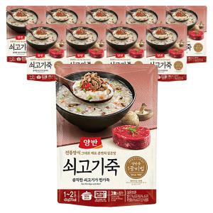 동원 양반 쇠고기죽 파우치, 420g, 10개