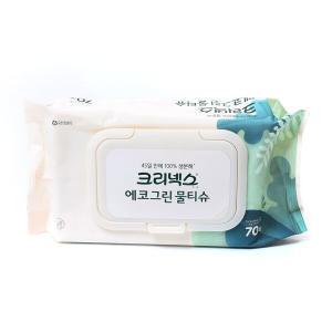 크리넥스 에코그린물티슈 캡형 70매( wet wipes )