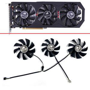 Colorful GeForce GTX 1660 SUPER Ultra RTX 2060 Ultra GPU 선풍기 냉각 선풍기 iGame RTX2070 SUPER RTX2