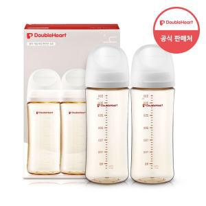 [더블하트] 모유실감 3세대 PPSU 젖병 베이직 트윈팩 330ml (젖꼭지미포함)