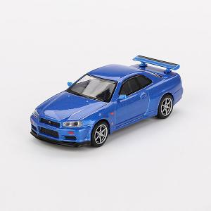 CRD145289/[미니GT_759] 1/64 닛산 스카이라인 GT-R (R34) V-Spec 베이사이드 블루 (다이캐스트)..