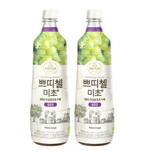 쁘띠첼 미초 청포도 900ml X2개묶음 홍초 식초음료 흑초 과일초 발효초 과일