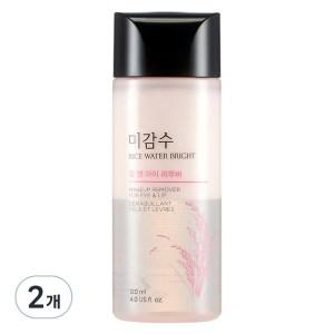 (1+2) 더페이스샵 미감수 브라이트 립 앤 아이 리무버, 120ml, 2개 3set