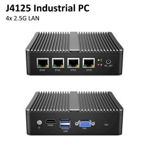 미니PC 셀러론 J4125 VGA 방화벽 ESXI 팬리스 i225 기기 미니 쿼드 코어 인텔 4x 소프트 2 5G HD 라우터 LAN AES NI pfSense PC i226