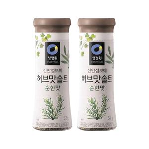 청정원 허브맛솔트 순한맛, 52g, 2개