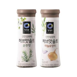 청정원 허브맛솔트 순한맛, 52g, 1개 + 허브맛솔트 마늘&양파, 52g, 1개