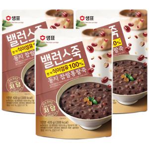 샘표 밸런스죽 동지 통팥죽 420g x 3봉