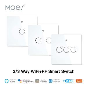 스마트스위치 전등스위치 전기 무선 자동 IOT MOES 와이파이 벽 터치 조명 스위치 RF433 무선 리모컨 투야