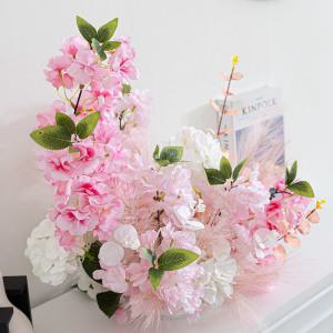 벚꽃 축제 조화 센터피스 52x49cm 인테리어 봄 테이블 행사 장식 소품