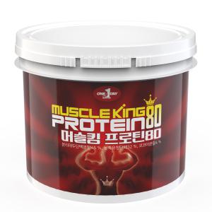 머슬킹 프로틴80  단백질 헬스보충제 포대유청 웨이 분말가루 4kg