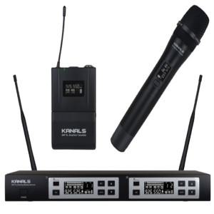 카날스 BK-902N 2CH 무선마이크 시스템 900MHz / 벨트팩 송신기 (핀마이크 포함) + 핸드송신기 BK-09