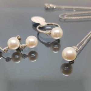 8~8.5mm 천연아코아진주세트/예물/DS1070