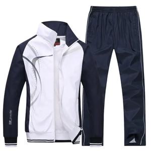 남성 운동복 새 봄 가을 Tracksuit 2 조각 세트 스포츠 정장 재킷 + 바지 Sweatsuit 남성 패션 인쇄 의류 크기 L-5XL