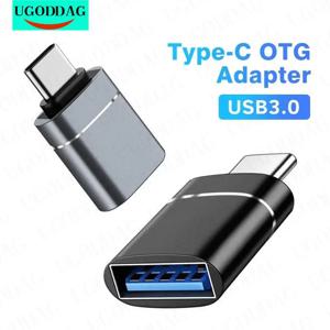 유형 C-USB 3.0 OTG 어댑터 USB C 남성-USB 여성 변환기 Macbook Air Pro Samsung S21 Xiaomi Huawei C 마우스 OTG 플러그